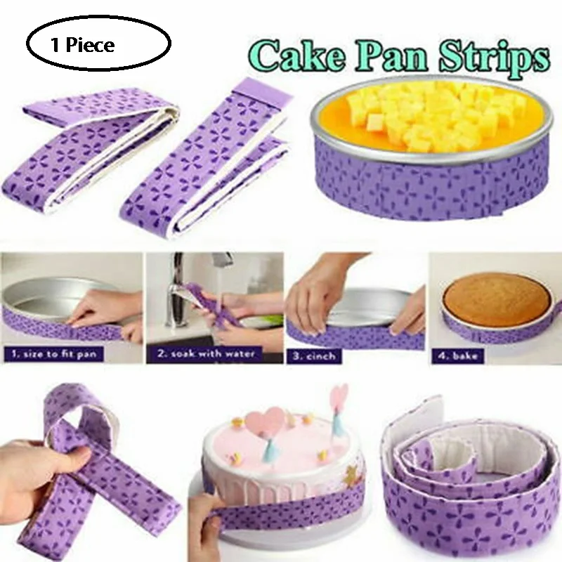 Baking Tray Protection Strap Strip Cake Pan Strips Bake Strip Belt Moist Level Cake Tools Protect Banding Cloth Kitchen Gadgets