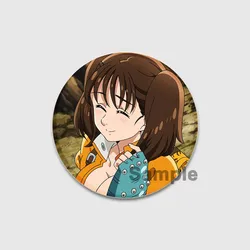 Anime The Seven Deadly Sins Tinplate Badge Brooch for Fans Collection and Clothes Decoration (44MM)