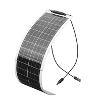 WUZECK Solar Panel kit 12V  -Kit de Panneaux Solaires Flexibles de 50 Watts, Batterie de 100 Watt, 12V, 24V, pour Camping, Voiture, Bateau, Extérieur 4