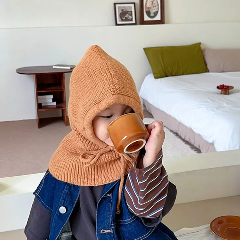 Polyester Kids Beanie Hat Earflap Warm Ears Neck Children