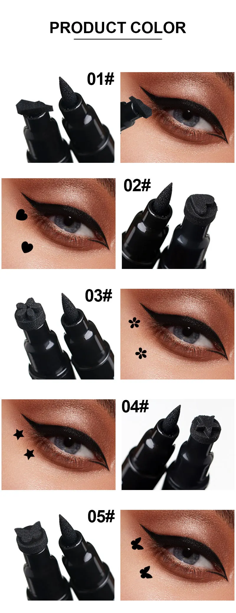 Eyeliner liquido waterproof con timbro a doppia punta nero_voghion.com