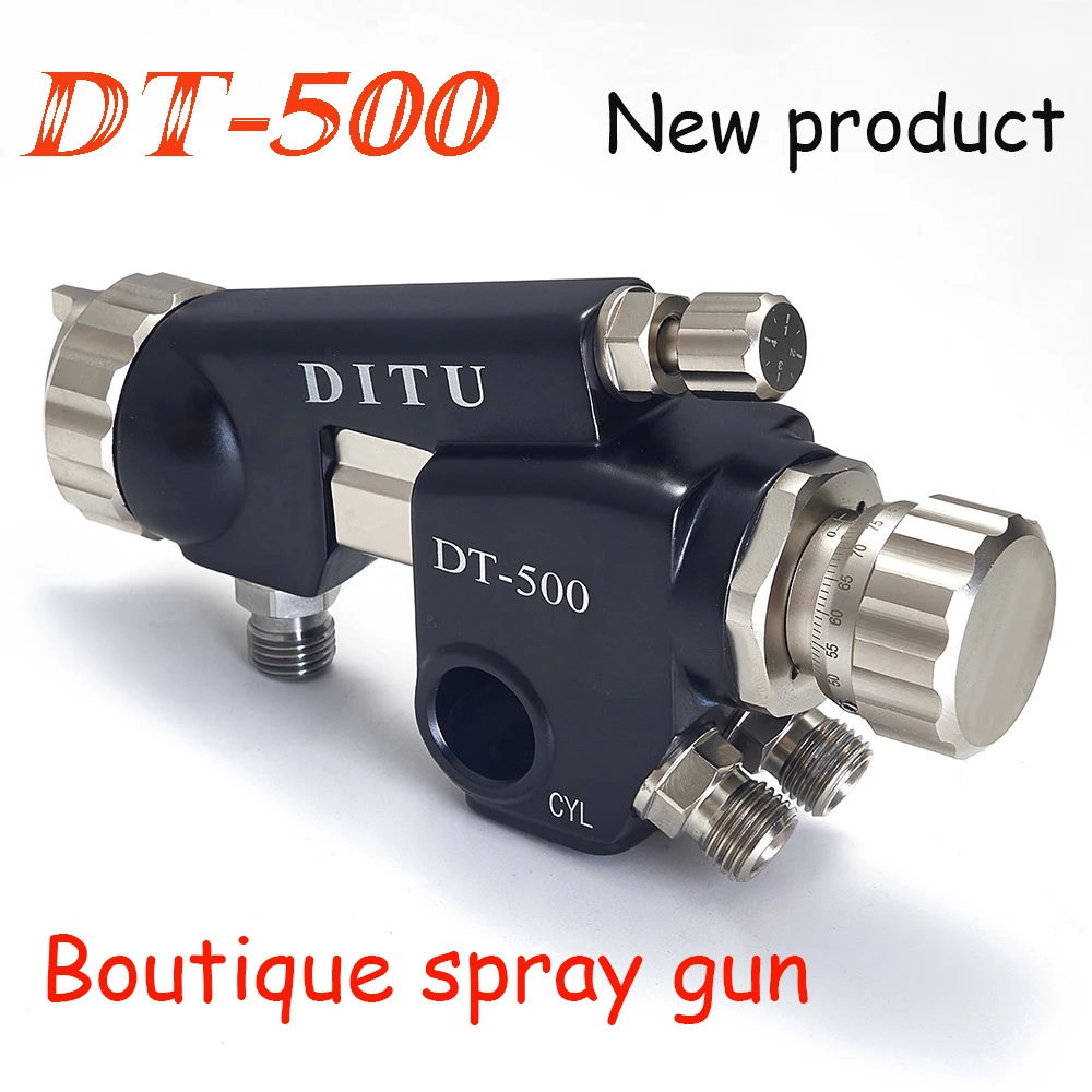 DT-500 Automatic Paint Spray Gun New Best-Selling Spray Tool With Scale And Fine-Tuning Functions 1.5mm Stainless Steel Nozzle cammus dial obd2 lcd tuner differential pressure throttle mapping device with 13 functions in a gauge