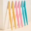 10/40Pcs Eyebrow Trimmer Face Blade Shaver Portable Eye Brow Epilation Hair Removal Safety Eyebrow Cutting Woman Makeup Tools 5