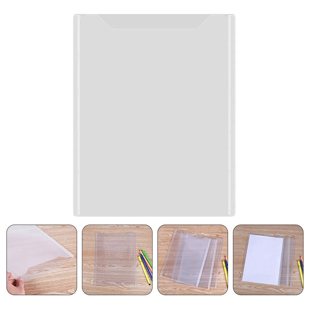 

10 Pcs Transparent Folder Paper Organizer Document for Office Portable File Bag