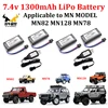 MN82 Remote Control Car Original Battery MN128 MN78 7.4V 1300mah Battery Original Charger LC79 MN MODEL 1