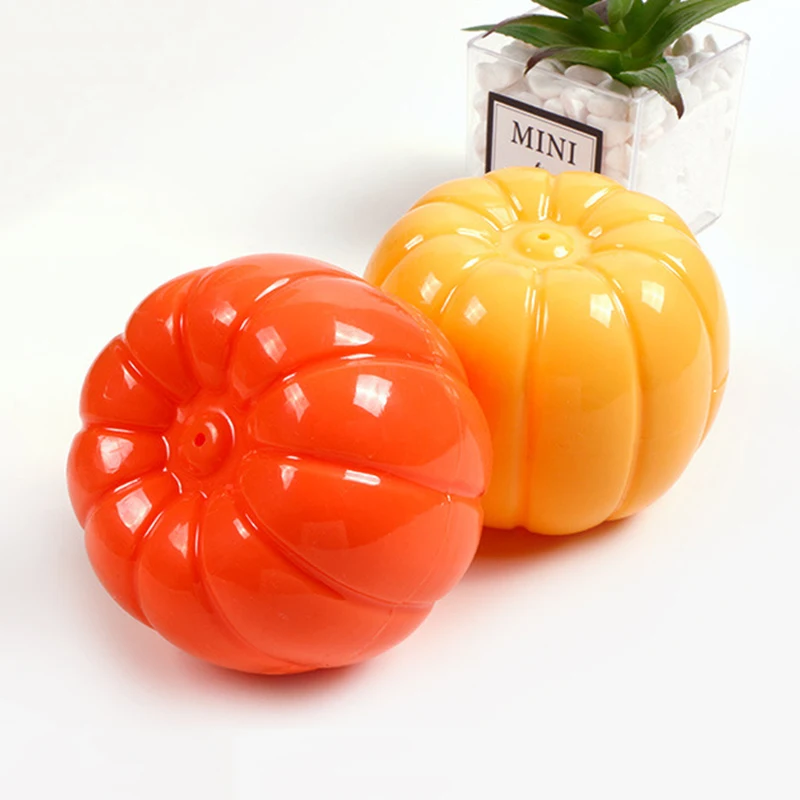 

Dogs Interactive Toys Soft TPR Toys Halloween Pumpkin Squeaky Toys for Dog Pet Teeth Cleaning Bite Resistance Dog Ball Toy