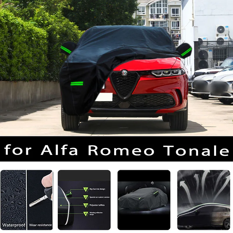 

For Alfa Romeo-Tonale Outdoor Protection Full Car Covers Snow Cover Sunshade Waterproof Dustproof Exterior Car accessories