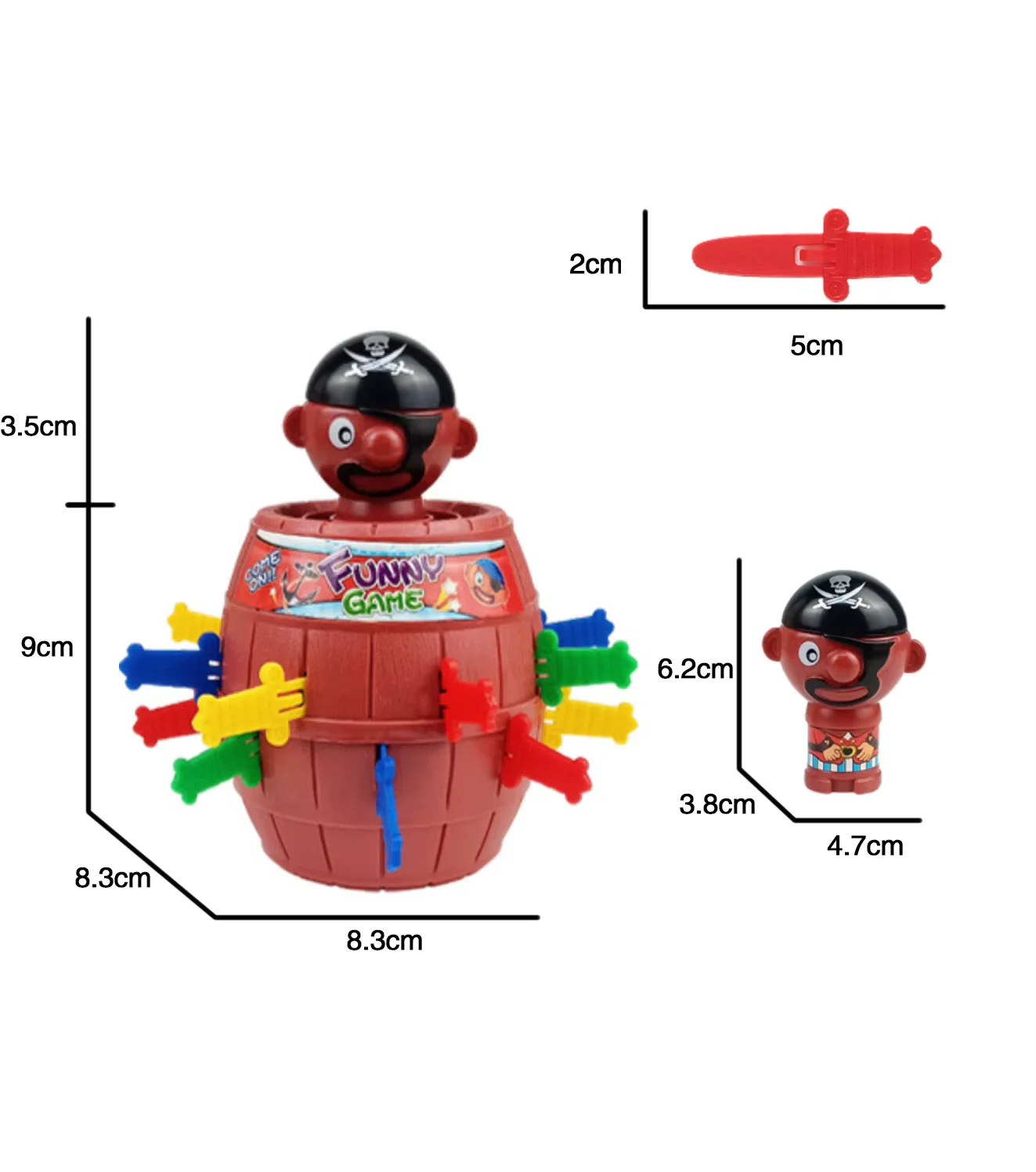 Children's Party Prank Toy Pirate Bucket Toy Lucky Jump Sword Explosion Interactive Family Fun Games