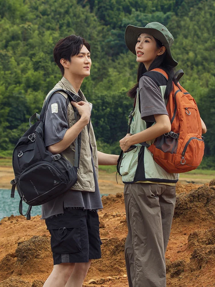 Fouvor Fashion Outdoor Backpack Female 2024 Solid Casual Waterproof High Quality Oxford Shoulders Bag Lightweight Bags 3037-04 2