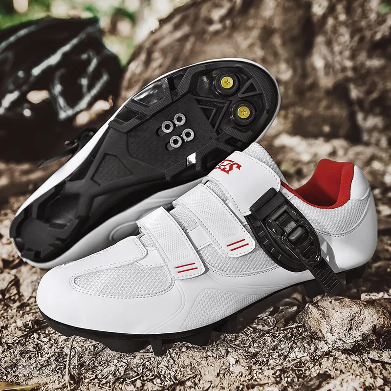Men MTB Cycling Shoes New Mountain Footwear Racing Road Bicycle Flat Clit Sneaker Cleat Women Dirt Speed Route Bike Biking Spd 4