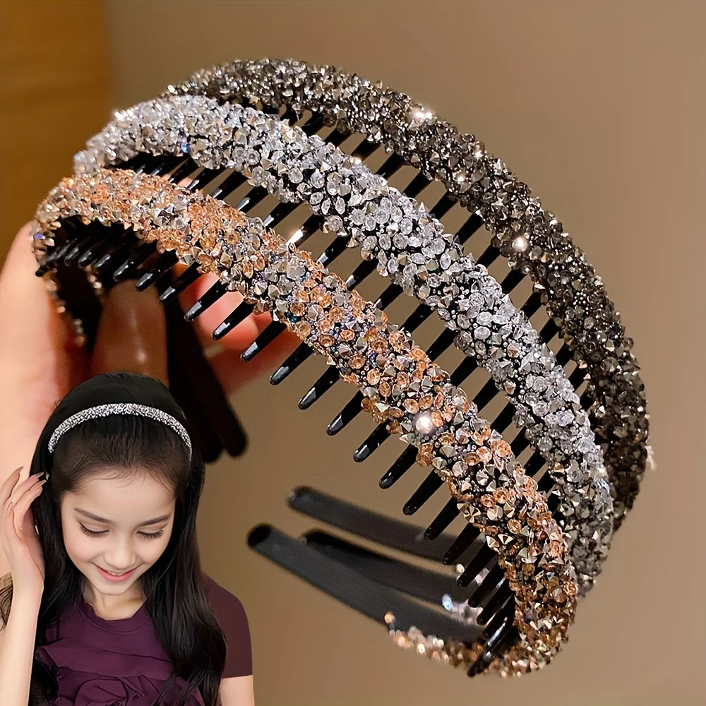 3pcs Girls' Teethed Hairband For Fringe
