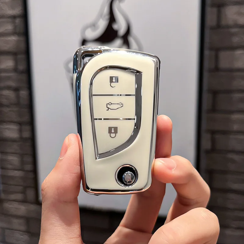 

TPU Car Remote Key Case Cover Shell for Toyota Prius Camry Corolla C-HR CHR RAV4 Prado 2018 2022