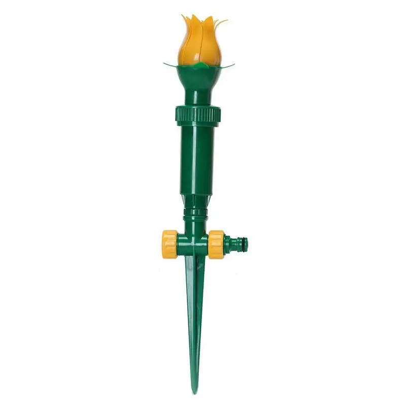 

Garden Sprinkler For Yard Multi Function Automatic Plants Grass Ground Water Shower Durable Tulip Shape Watering Spike Head