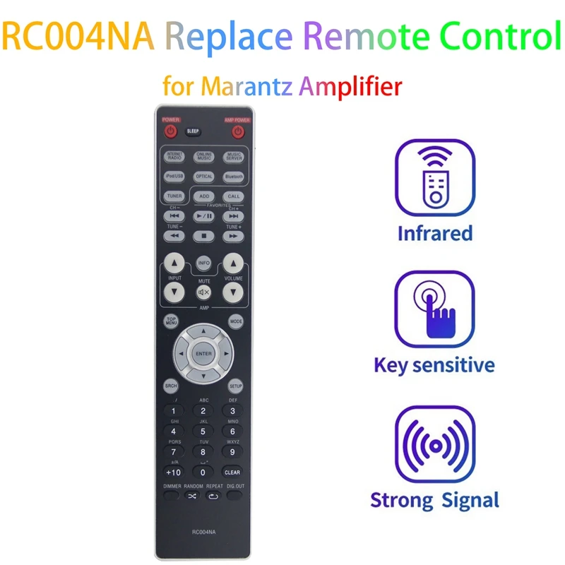 Rc004Na Telecomando Sostitutivo In Plastica Per Lettore Audio Amplificatore Marantz Na6005 Sa8004