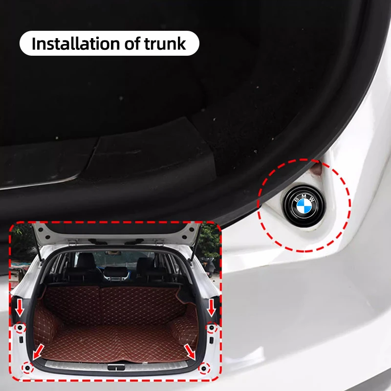 자동차 소음 방지 스티커 문짝 트렁크 충격 방지 버퍼, BMW F34 F07 F06 F10 F30 F25 F26 F48 F39 E71 E70 F44 F35 용, 12 개