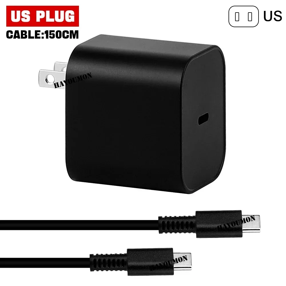 Universal 60W USB-C Charger with 1.5M Cable and TV Mode Support