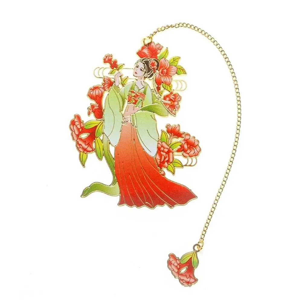 

Metal Flower Fairy Bookmarks Exquisitely Hollow Tassel Pendant Book Clip Students Reading Tool School Supplies