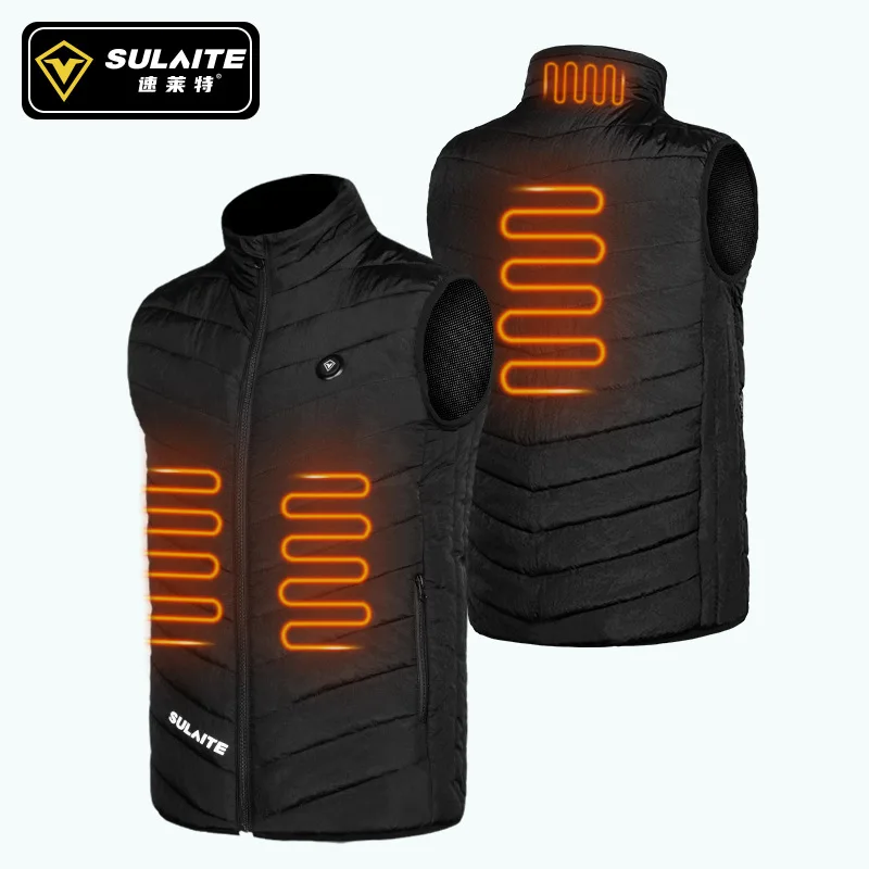 

Men Autumn winter Smart heating Cotton Vest USB Infrared Electric Heating Vest Women Outdoor Flexible Thermal Winter Warm Jacket