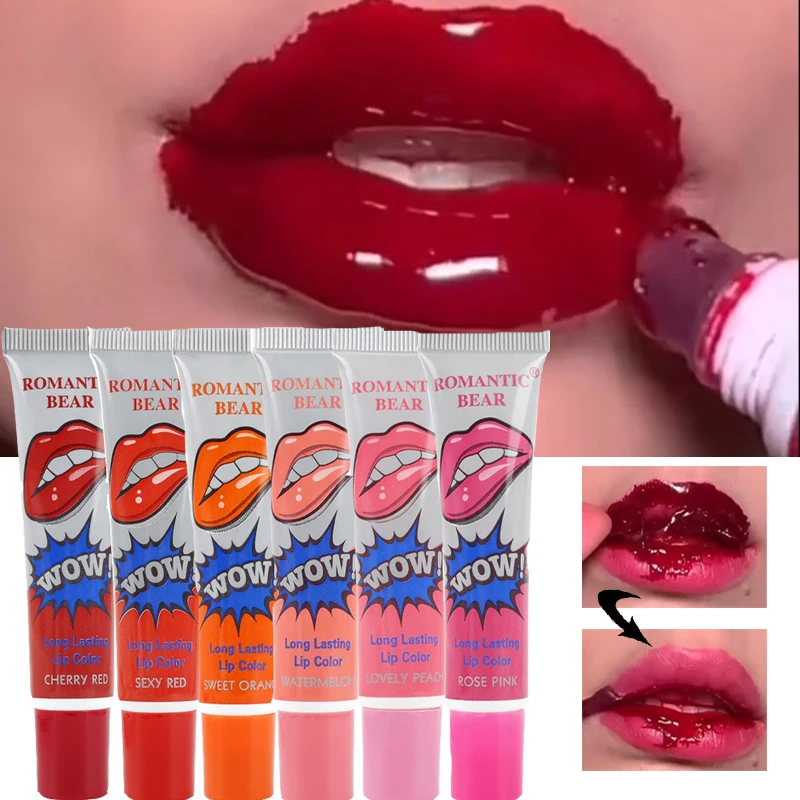 

Magic Peel Off Liquid Lipstick 6 Colors Waterproof Long Lasting Lip Gloss Tint Tear Off Amazing Lip Tattoo Women Makeup Cosmetic