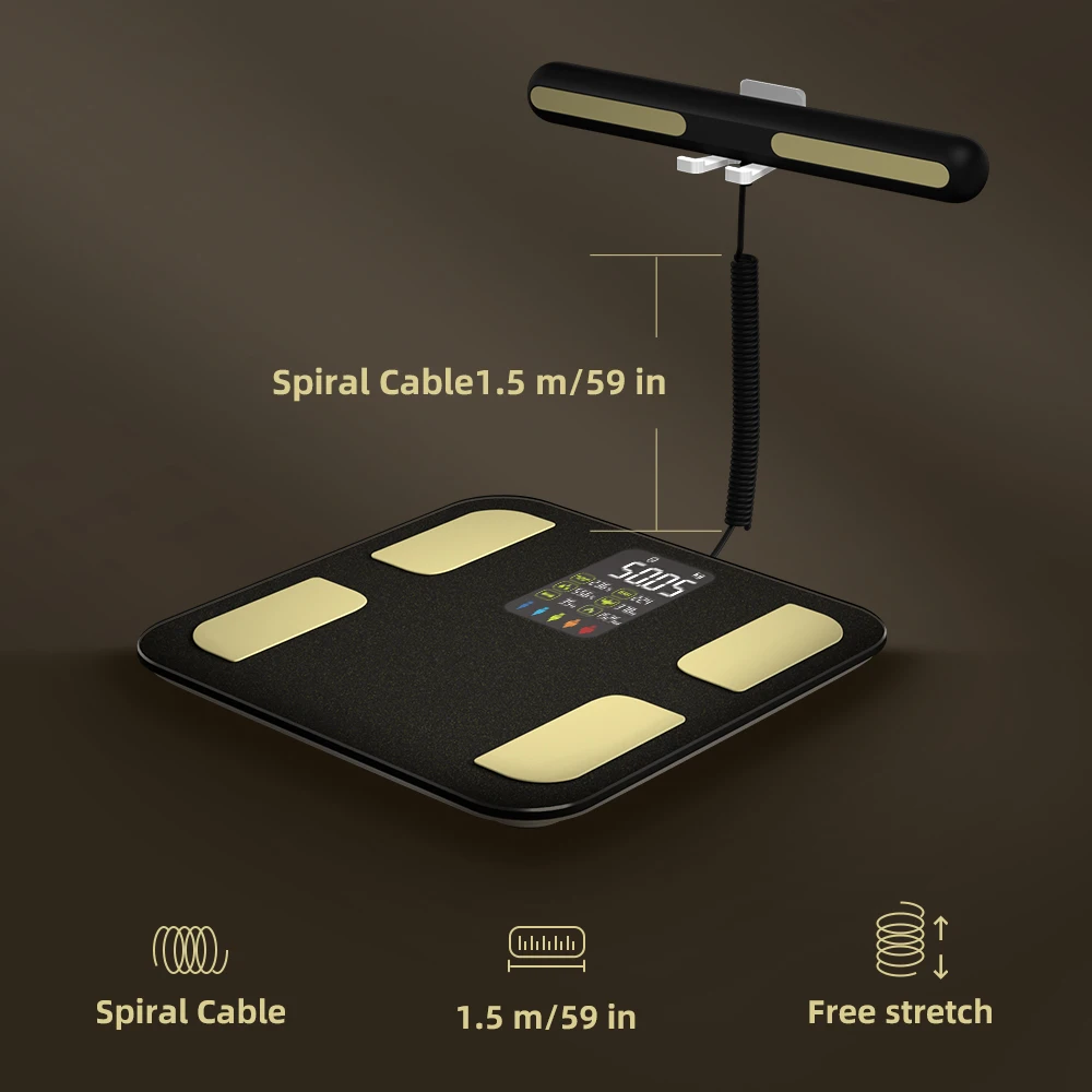 Smart Bioimpedance Scale 8 Electrode BMI Body Mass Index Scale Body Fat Scale Weight Balance Scale Smart Body Composition Scale 2