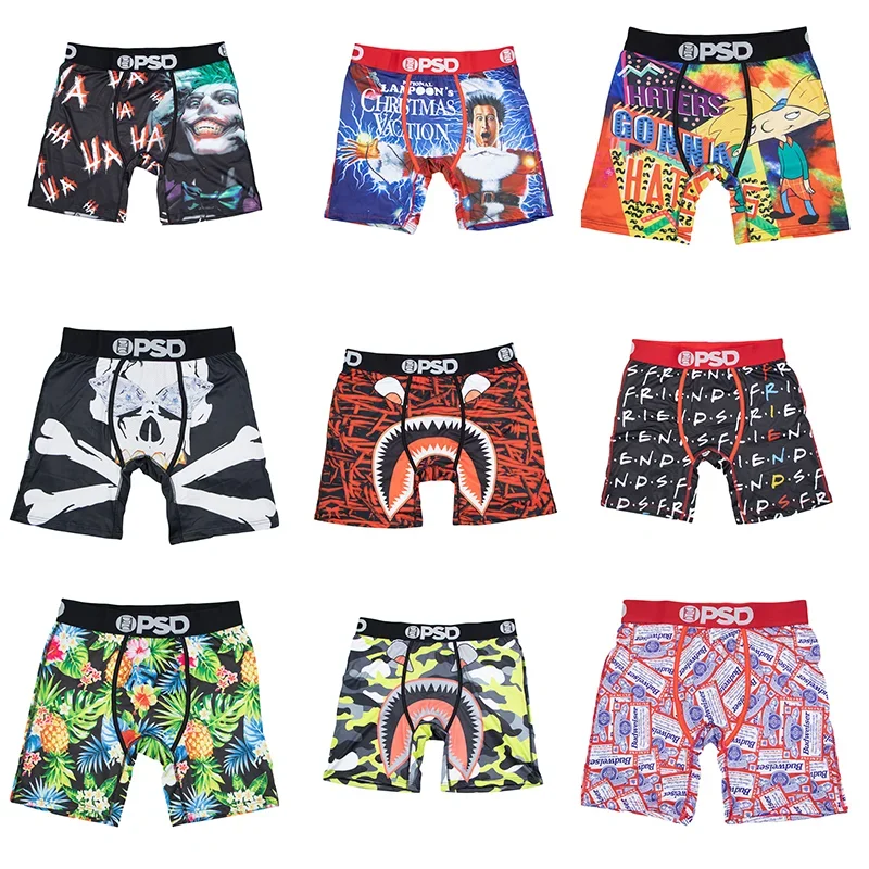 

Sexy Print Men Underwear Boxer Cueca Male Panty Lingerie Men Underpants Panty Boxershorts S-XXL