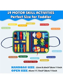 Montessori Felt Busy Board Activity Book 2