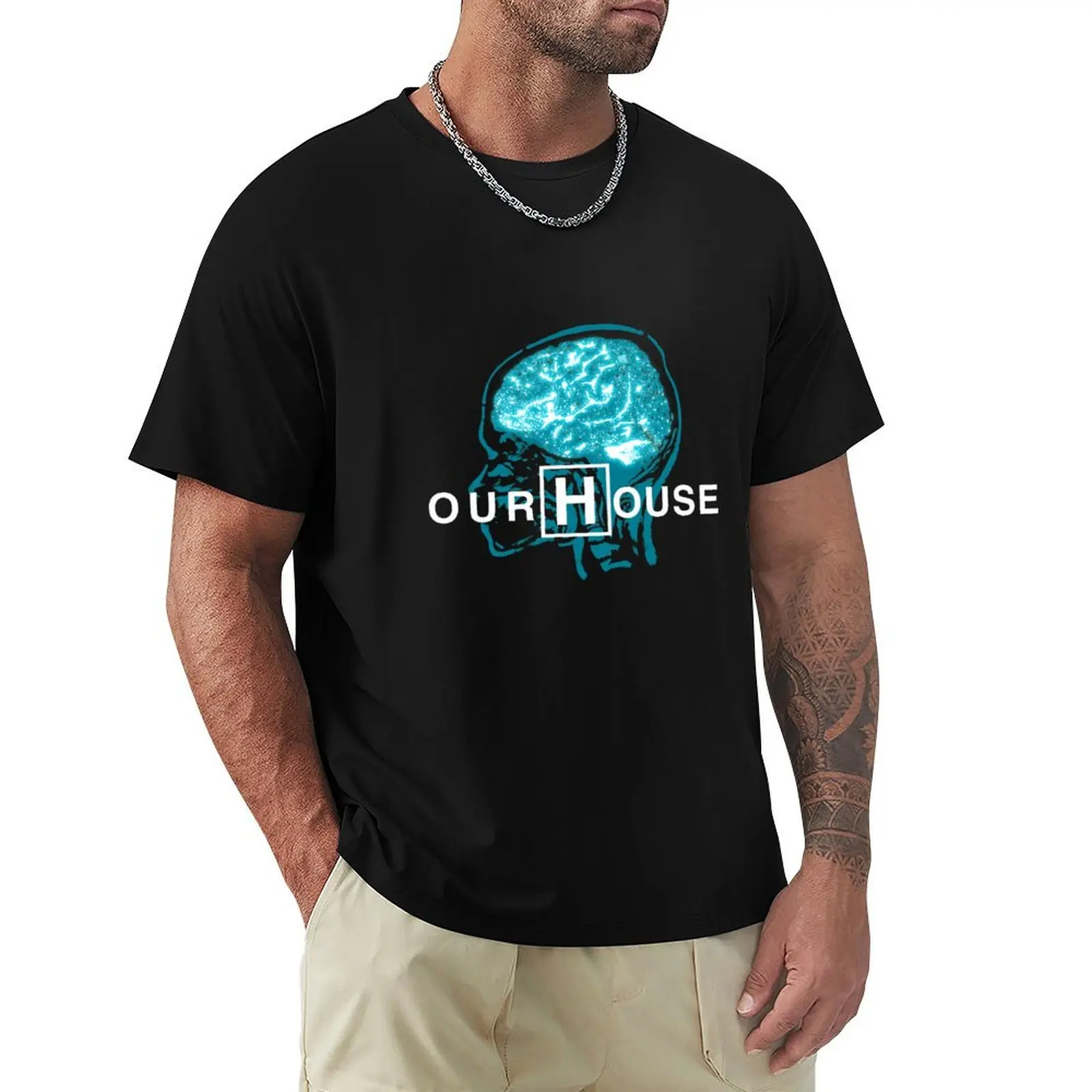 

OUR HOUSE T-shirt vintage clothes anime clothes mens graphic t-shirts hip hop