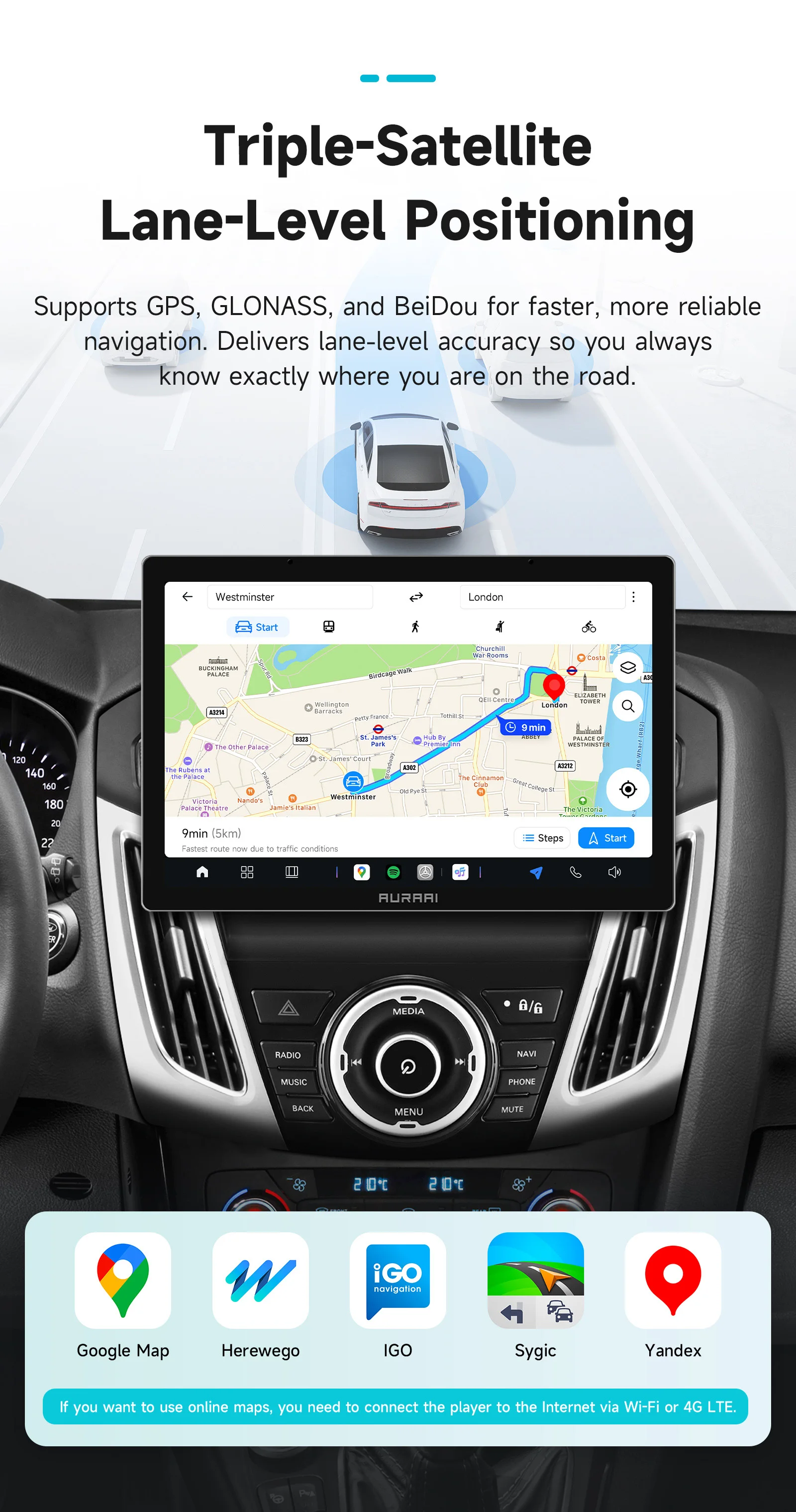AURAAI Android Autoradio für Ford Focus 3 Mk3 2011–2017 Auto-Player ADAS 360 Kamera CarPlay Audio 2K Bildschirm 7870 Auto Multimedia – Detail 26
