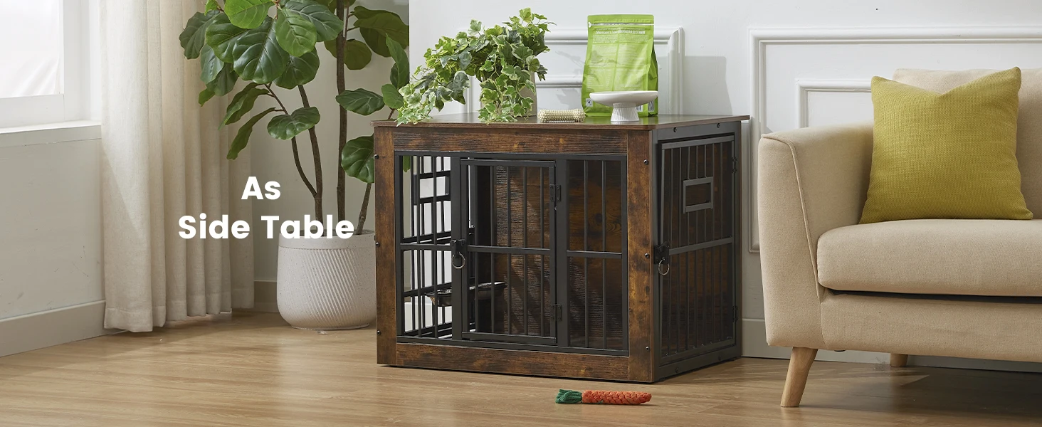 wooden dog crate