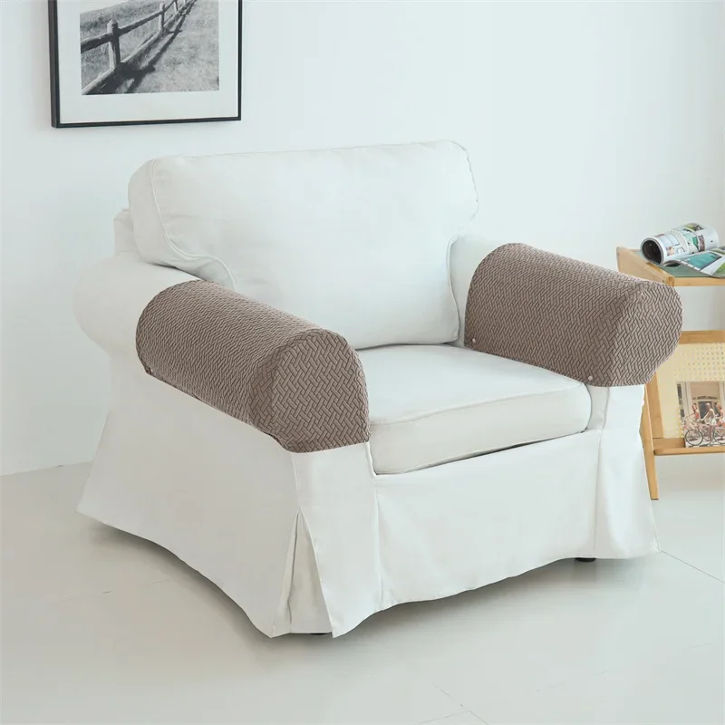 2 teile/satz Staubdicht Sofa Sessel Abdeckungen Waschbar Abnehmbare Armlehne Stuhl Schonbezüge Elastische Hause Sofa Arm Schutz Abdeckungen – Detail 8