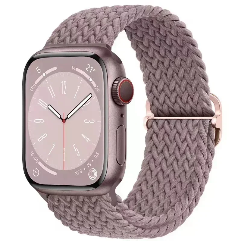 Elastic Braided Nylon Watch Strap - Durable Stretch Loop Bracelet