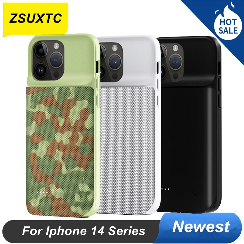 

Чехол с защитой от отпечатков пальцев, 10000 мАч, для iPhone 14 Pro Max 14 Plus, чехол с аккумулятором для iPhone14, чехол с зарядным устройством для iPhone 14