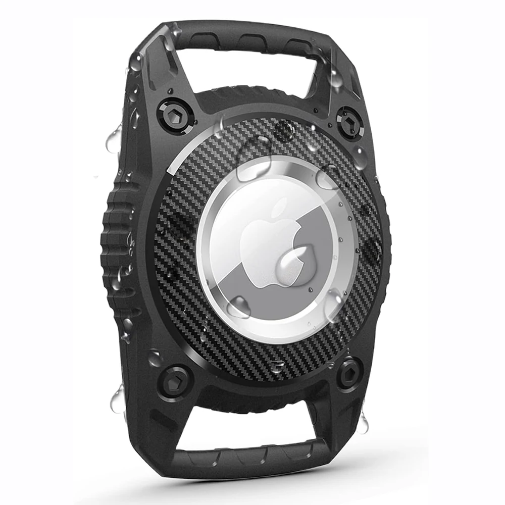 Supporto Per Collare Per Cani Airtag Impermeabile, Pc Rigido Antigraffio Anti-Masticazione Apple Airtag, Con Viti Anti-Perdita Custodia Airtag Tracker