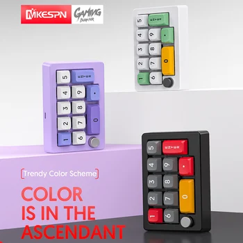 13 Key Wired Macro Programmable Mini Gaming Keyboard Hot Swappable 12RGB Lighting Effects Gaming Mechanical Keyboard with Knobs 1