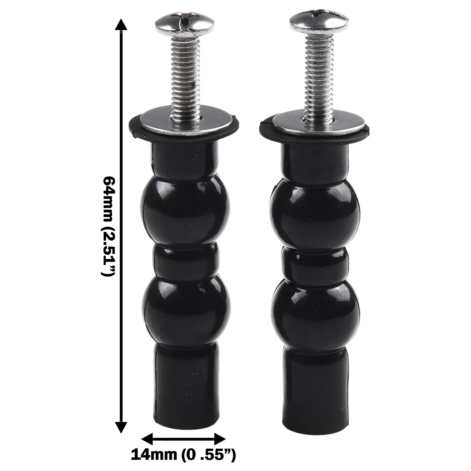 2pcs Toilet Seat Screws Nut Cover Lid Top Fixing Blind Hole Fitting Kits Bathroom Accessories Replacement Toilet Seat Screws