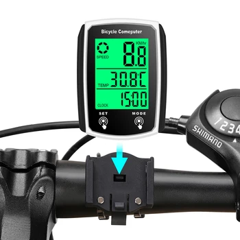 Wired Bike Computer with 19 Functions & Backlight 1