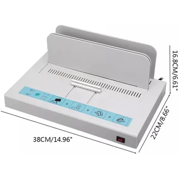 110V Perfect Binding Machine Thermal Binding Machine Universal Electric Book Automatic Binder Contract Document Invoice Folder 3