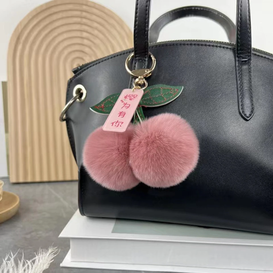 Portachiavi Unicorno Kawaii Con Pompon, Ciondolo Zaino E Chiavi Per Bambine E Ragazze, Regalo Carino