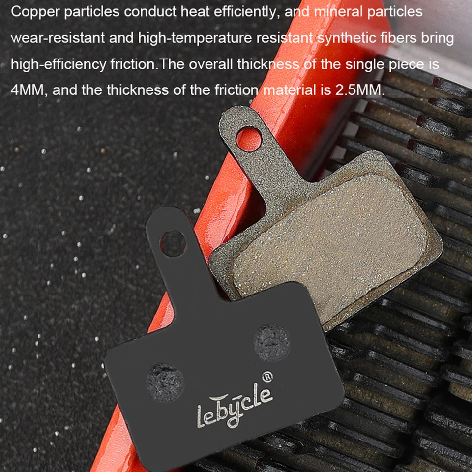 Alomejor 4 Paires Pièces De Frein De Vélo Organic Plaquettes De Frein Semi-métalliques Pour M315, M355, M515, M515-LA-M, M525 Et Autres