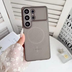 Translucent Matte Carbon Fiber Pattern Protective Phone Case with Lens Protection - A37 5G (Black 01)
