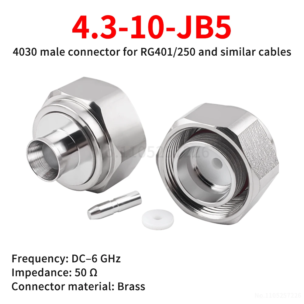 4.3-10-JB5 4310 Public Welding RG401/250 Halbflexibles Kabel 4310-JB-5 Steckverbinder mit niedriger Standwellenwirkung (1 Stück)