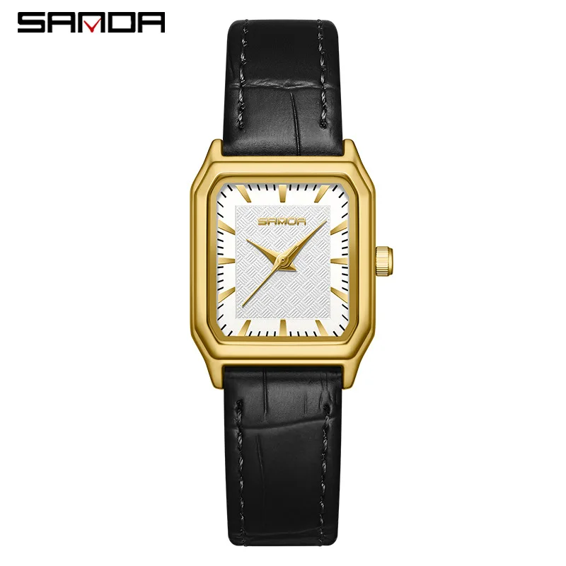 SANDA 1121 Fashion elegant Mini women's Water Resistant Quartz Movement Business Women New Arrival Analog Wrist Watch Hands 3