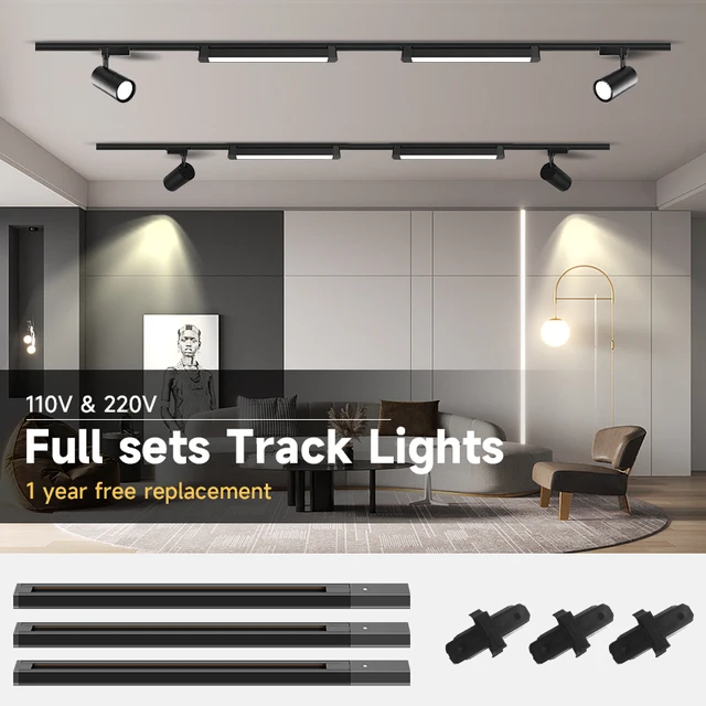 Трековые Светильники  Led Spotlights Ceiling Living Room - Led Track Light  220v - Aliexpress