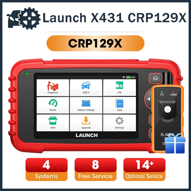 

2024 Launch X431 CRP129X OBD2 сканер считыватель кодов диагностические инструменты CRP129X OBDII запуск 129x, запуск 129e, запуск Автосканера