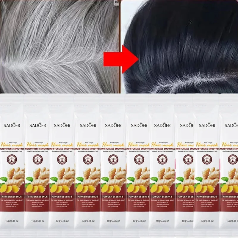 Gray White Hair Treatment Nourishing Repairing Hair Mask Anti Loss Reduce Wilting Smooth Brightness Care Products