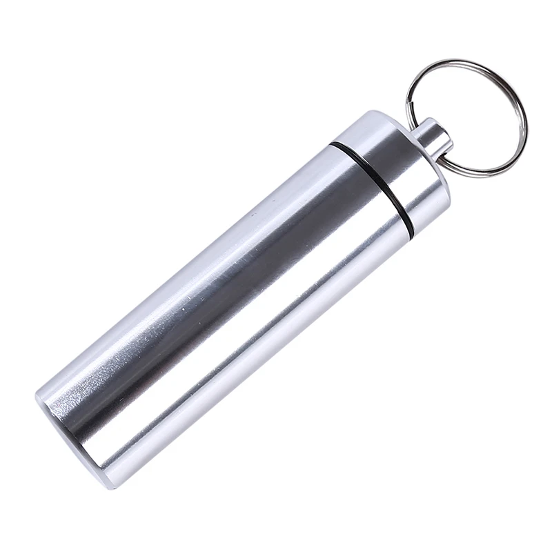 Waterproof Aluminum Box Case Medicine Bottle Toothpick Holder