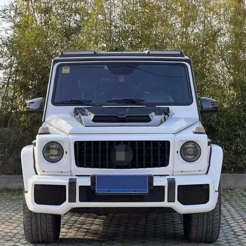 메르세데스-벤츠 G-클래스 G500, G63, G350, G400, G450, G550용, 소형 엔진 후드 개조용, 카본 파이버 엔진 커버
