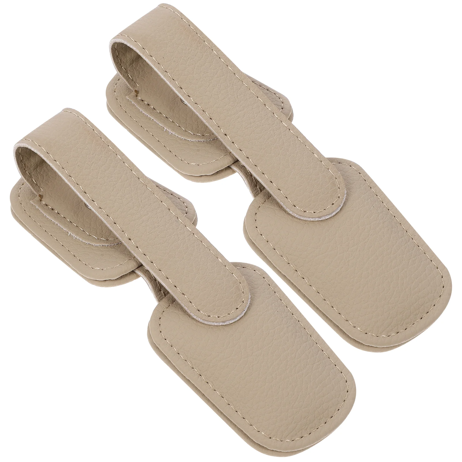 

2 Pcs Car Glasses Clip Sunglasses Organizer for Visor Eyeglasses Holder Wear