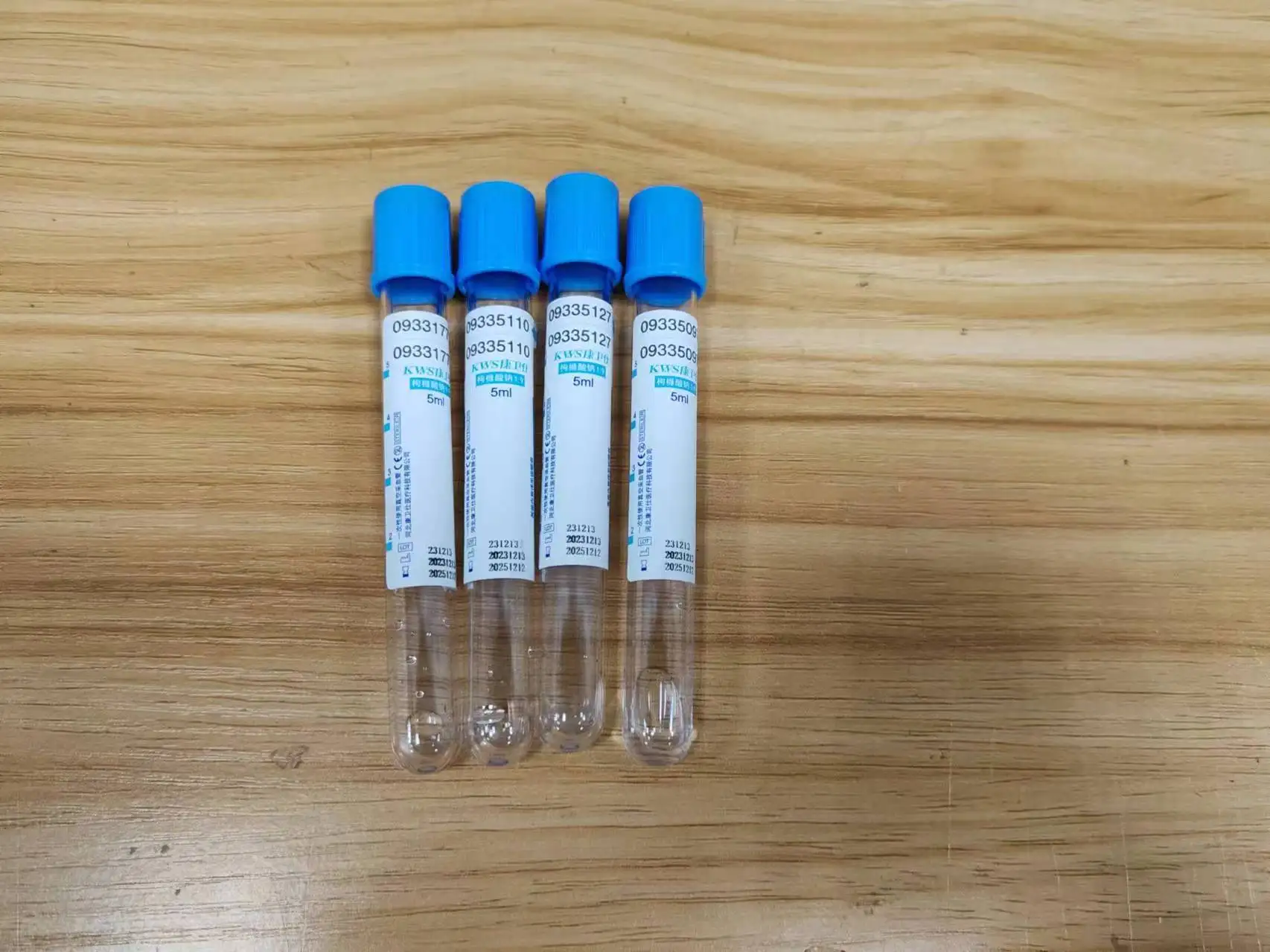 50pcs/lot Sodium Citrate 1:9 Blue Vacuum Blood Collection Tube Disposable Sterile PT Tubes disposable blood collection needle