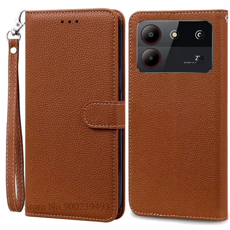 Elegant Leather Wallet Flip Case - Premium Phone Cover with Bumper Protection